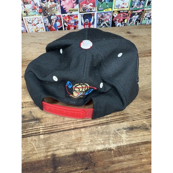 Mitchell & Ness Black NBA Chicago Bulls 1996 Champions Wave Snapback Hat - Picture 3 of 7